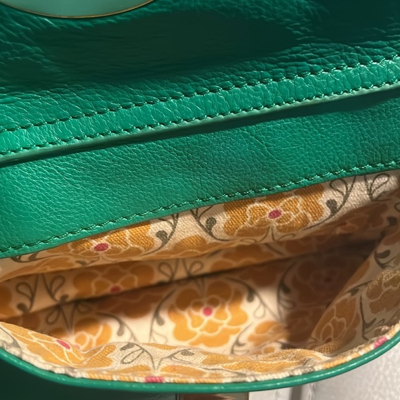 COPY - Emma Fox leather green Satchel/Shoulder bag with gold tone hardwares and… - Picture 6 of 10